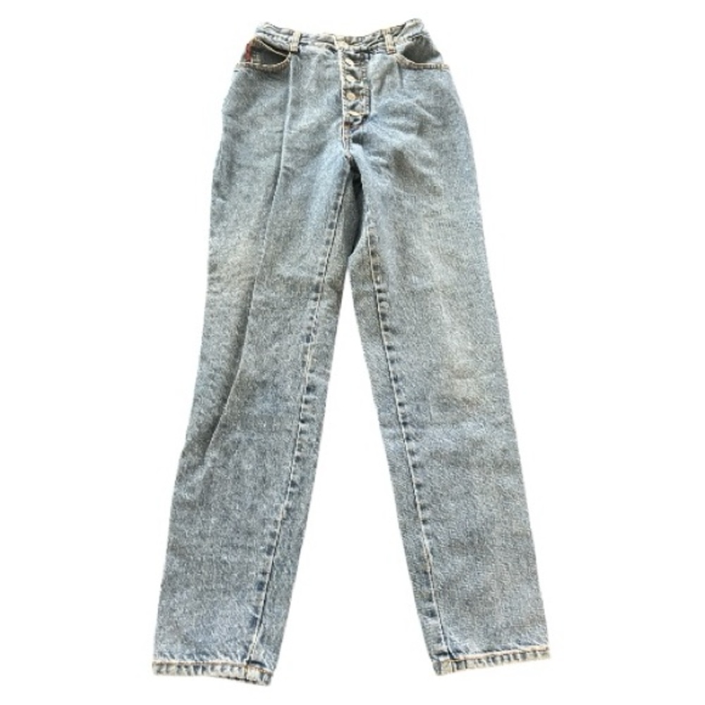 Bongo vintage high waisted light wash jeans multi button